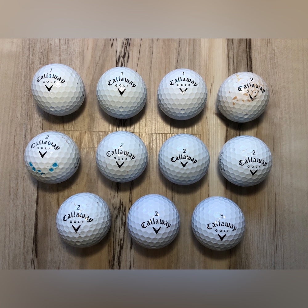 Callaway Tour i iX iZ HX Tour 56 SR3 Golf Balls Lot of 11 Used